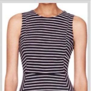 J Crew striped pointe skater dress